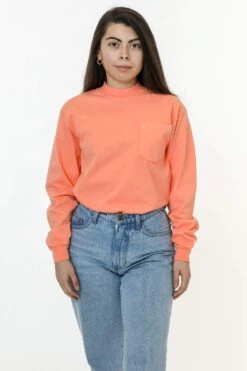 1210GD Unisex - 8.5 Oz. Heavy Jersey Boxy Work Shirt -Tops Zone 1210GD CANTALOUPE