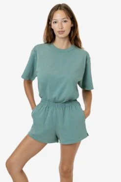 1214GD - Heavy Jersey Garment Dye Short Shorts -Tops Zone 1214GD ATLANTICGREEN 1s facd97de ea06 4cf3 88dc 6380fa943015