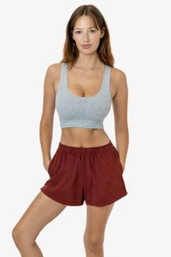 1214GD - Heavy Jersey Garment Dye Short Shorts -Tops Zone 1214GD BURNTORANGE 1s