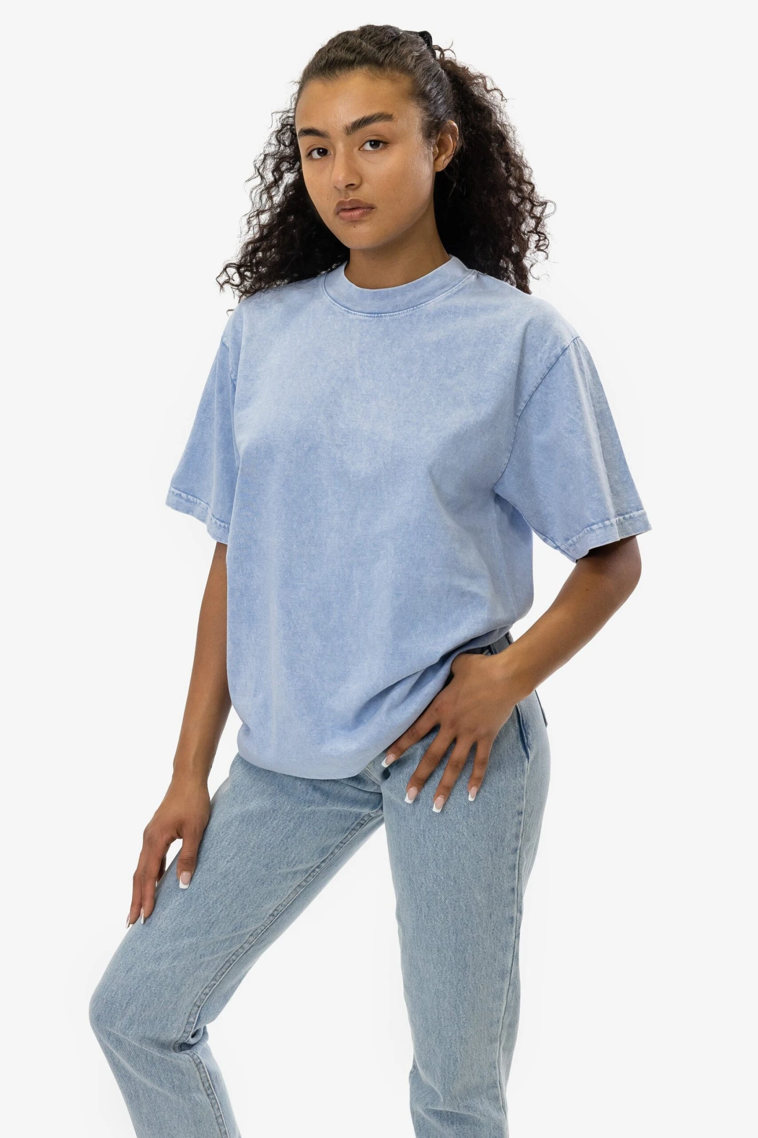 The 1801 - 6.5oz Garment Dye Crew Neck T-Shirt (Mineral Wash) 11 The 1801 - 6.5oz Garment Dye Crew Neck T-Shirt (Mineral Wash) - Image 11