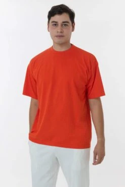 The 1801 - 6.5oz Garment Dye Crew Neck T-Shirt (Colors 1 Of 3) -Tops Zone 1801GD BRIGHTORANGE M 2023ColorGrid