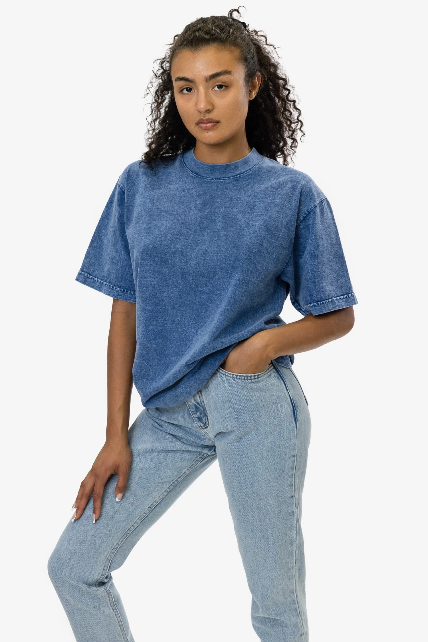 The 1801 - 6.5oz Garment Dye Crew Neck T-Shirt (Mineral Wash) 12 The 1801 - 6.5oz Garment Dye Crew Neck T-Shirt (Mineral Wash) - Image 12