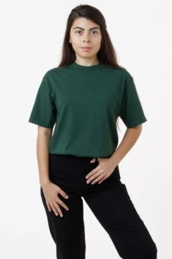 The 1801 - 6.5oz Garment Dye Crew Neck T-Shirt (Colors 1 Of 3) -Tops Zone 1801GD IVY W 2023ColorGrid