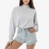 1827GD Unisex - Oversized Long Sleeve High Mockneck T-Shirt
