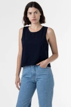 1833GD - Garment Dye Mid-Tank -Tops Zone 1833 navy AVI Medium d445a30e 146e 42c1 811b 38c3e1cbb462