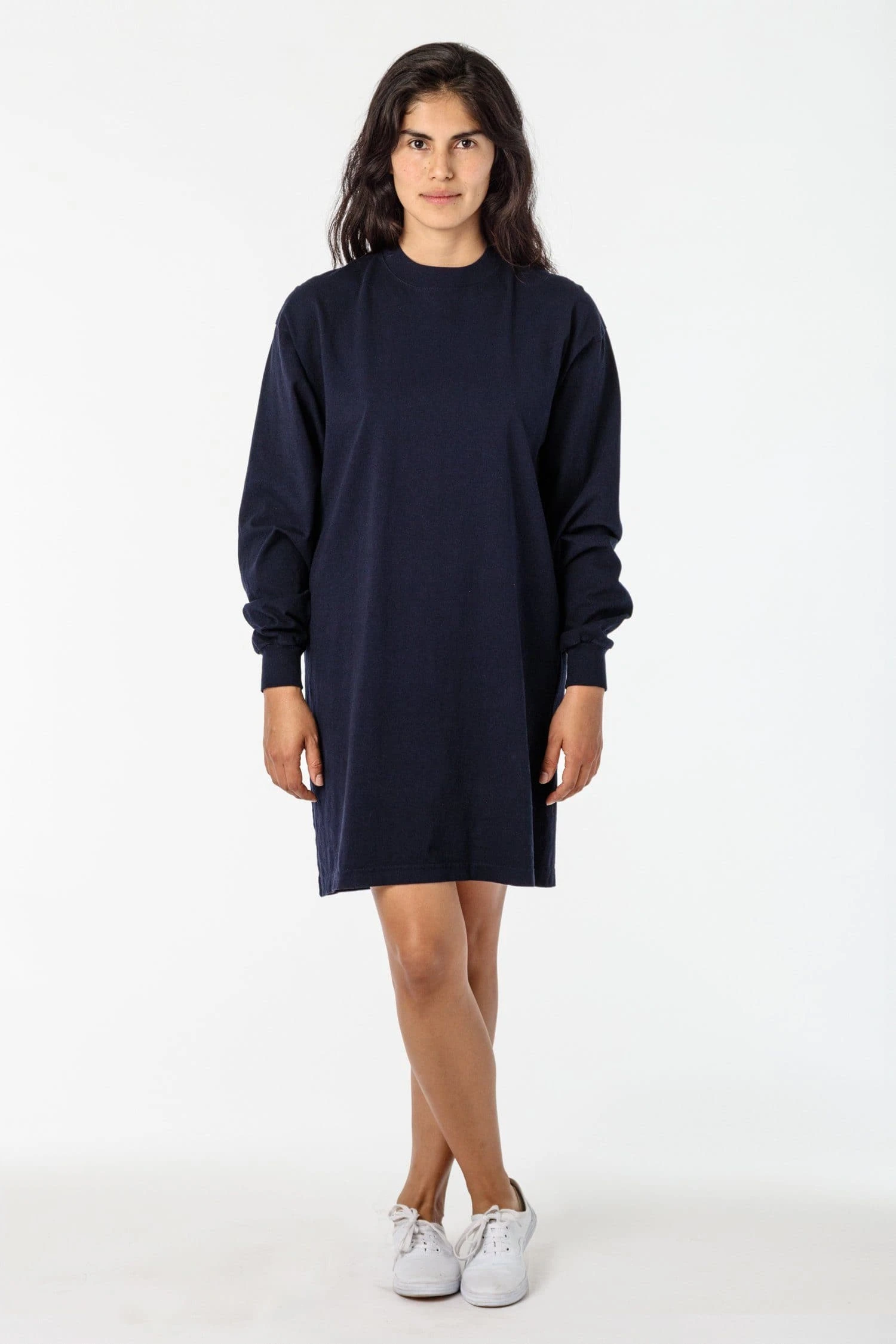 1837GD - Long Sleeve Garment Dye Mockneck Dress 10 1837GD - Long Sleeve Garment Dye Mockneck Dress - Image 10