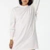 1837GD - Long Sleeve Garment Dye Mockneck Dress