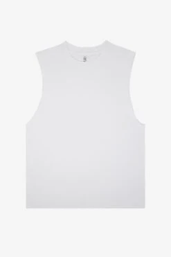 1865GD - 6.5oz Garment Dye Sleeveless Tee -Tops Zone 1865GD OFFWHITE