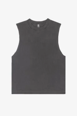 1865GD - 6.5oz Garment Dye Sleeveless Tee -Tops Zone 1865GD VintageBlack