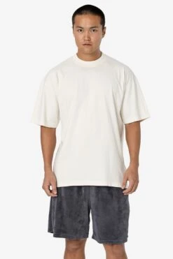 VLR442GD - Garment Dye Velour Mid-Length Wide Short -Tops Zone 1Q6A9602 standard