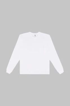 20007 - Fine Jersey Long Sleeve Crew Neck T-Shirt -Tops Zone 20007 WHITE 810ff866 3e94 4cbc 93d3 a774dfb4f348