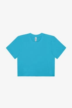 23302 - Fine Jersey Crop Top -Tops Zone 23302 TEAL