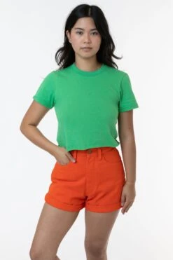 23302 - Fine Jersey Crop Top -Tops Zone 23302 grass2