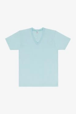24056 Mix - Fine Jersey V-Neck T-Shirt -Tops Zone 24056Mint