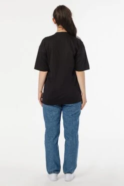 2017MN - 6.0oz Mock Crew Neck Heavy Combed Cotton T-Shirt -Tops Zone 2 2017MN Black Small Kimia 0311 f7116f67 20f9 43e7 91fd 54043ee8bd8f