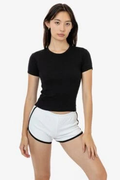43005 - Classic Crewneck Baby Tee -Tops Zone 43005 rene black 1 1
