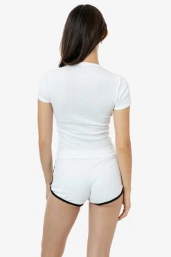 43005 - Classic Crewneck Baby Tee -Tops Zone 43005 rene white 2 1