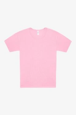 43005 - Classic Crewneck Baby Tee -Tops Zone 43005 BABYRIB 001 PINK RVSD AW