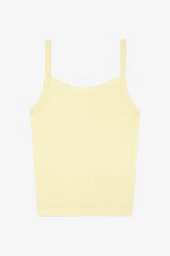 43011 - Baby Rib Spaghetti Tank 16 43011 - Baby Rib Spaghetti Tank -Tops Zone 43011 Baby Yellow