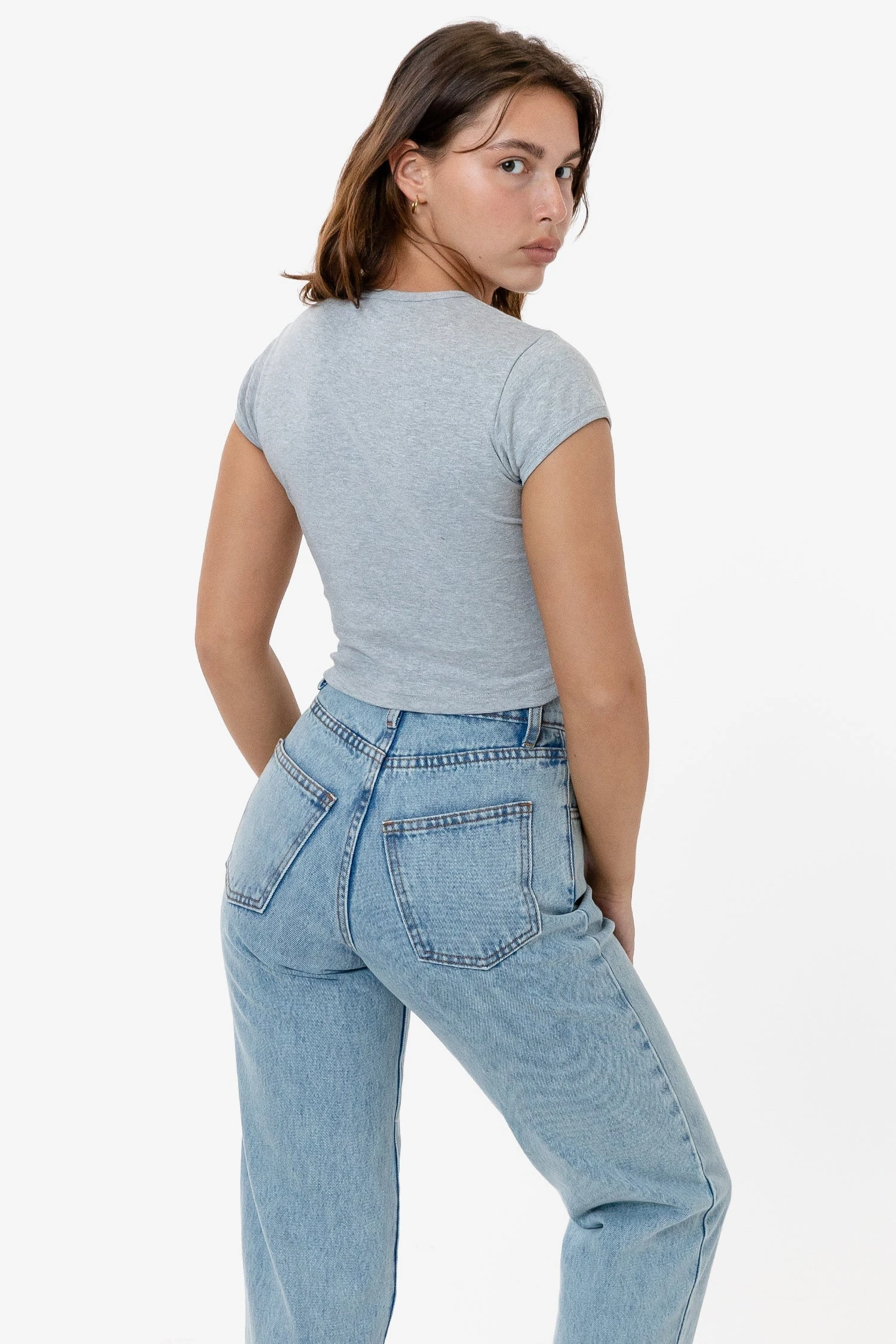 43035 - Cap Sleeve Baby Rib Crop Top 11 43035 - Cap Sleeve Baby Rib Crop Top - Image 11