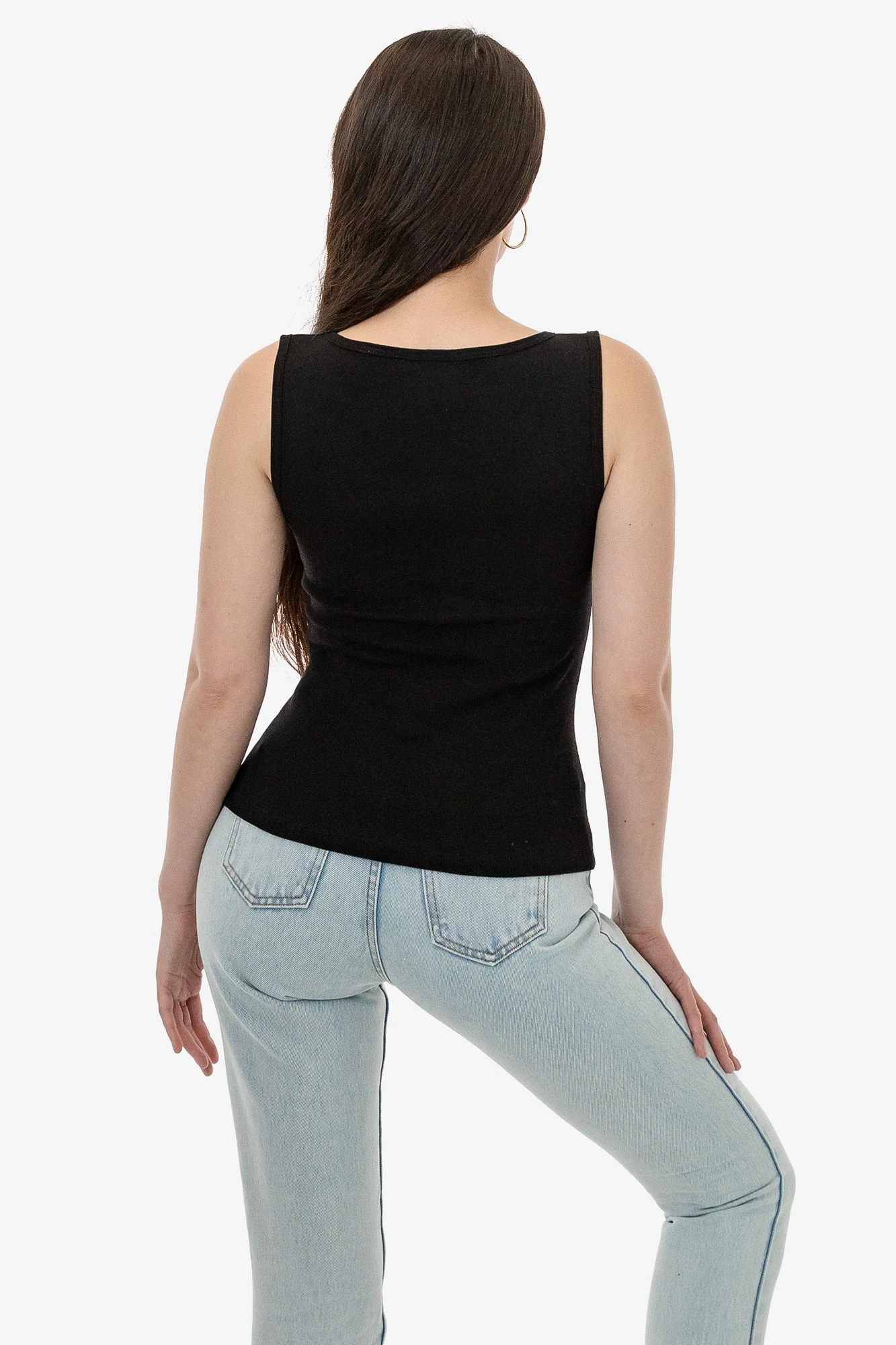 43045 - Baby Rib Sleeveless Boatneck Top 3 43045 - Baby Rib Sleeveless Boatneck Top - Image 3