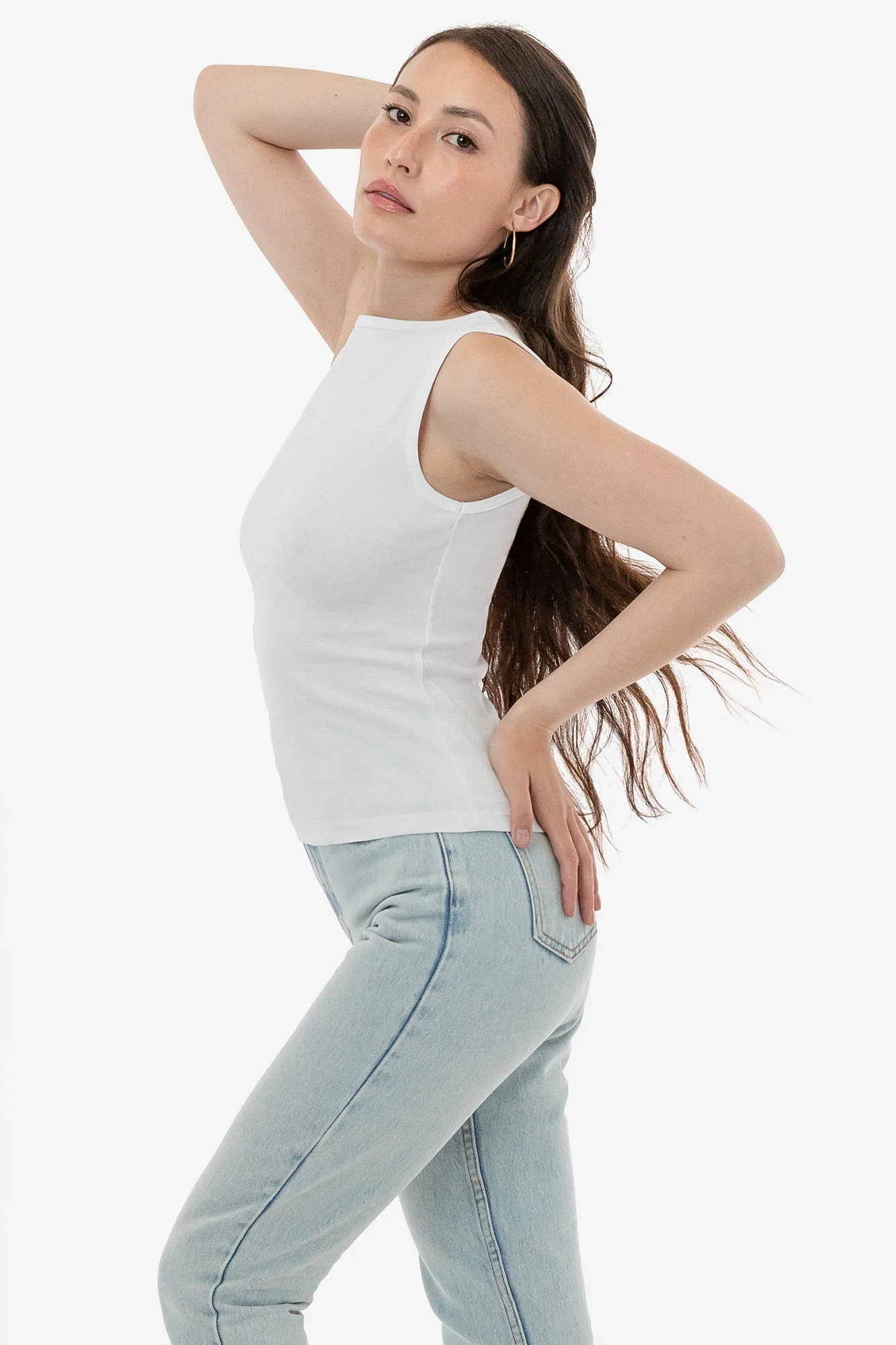 43045 - Baby Rib Sleeveless Boatneck Top 7 43045 - Baby Rib Sleeveless Boatneck Top - Image 7