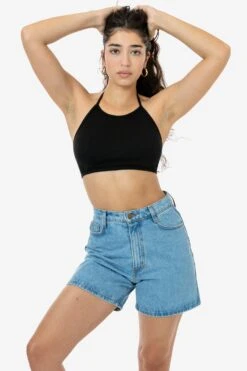 73081 - Interlock Halter Top 18 73081 - Interlock Halter Top -Tops Zone 73081 BRITTANY BLACK 2