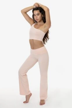 8300GD - Garment Dye Yoga Legging -Tops Zone 8300GD CASSIE SEASHELLPINK1S