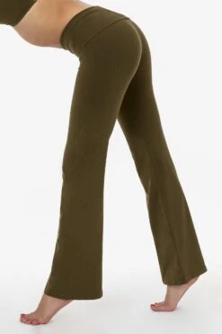 8300GD - Garment Dye Yoga Legging -Tops Zone 8300GD DARKOLIVES