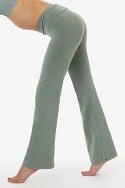 8300GD - Garment Dye Yoga Legging -Tops Zone 8300GD EUCALYPTUSS