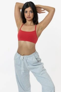 83016GD - Garment Dye Basic Bralette -Tops Zone 83016GD CLASSICRED 1