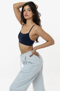 83016GD - Garment Dye Basic Bralette -Tops Zone 83016GD NAVY 1