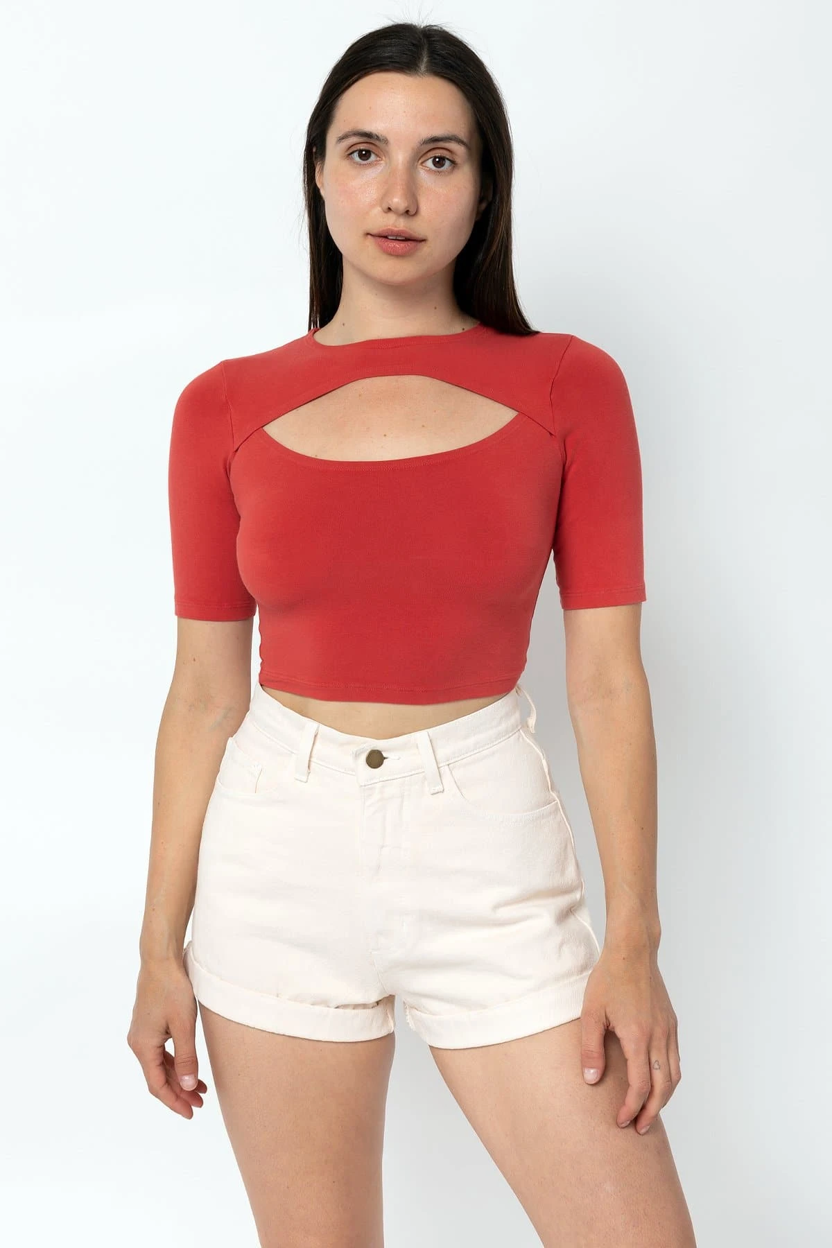 83071GD - Cut Out Crop Top 5 83071GD - Cut Out Crop Top - Image 5