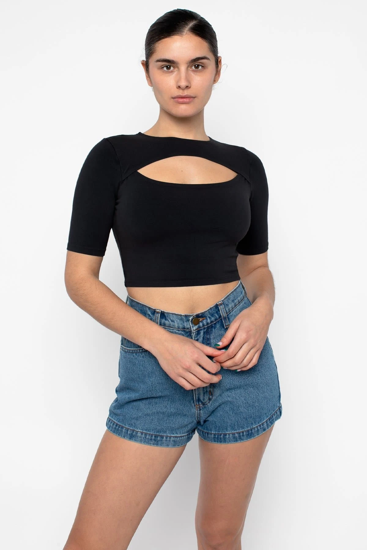 83071GD - Cut Out Crop Top 10 83071GD - Cut Out Crop Top - Image 10