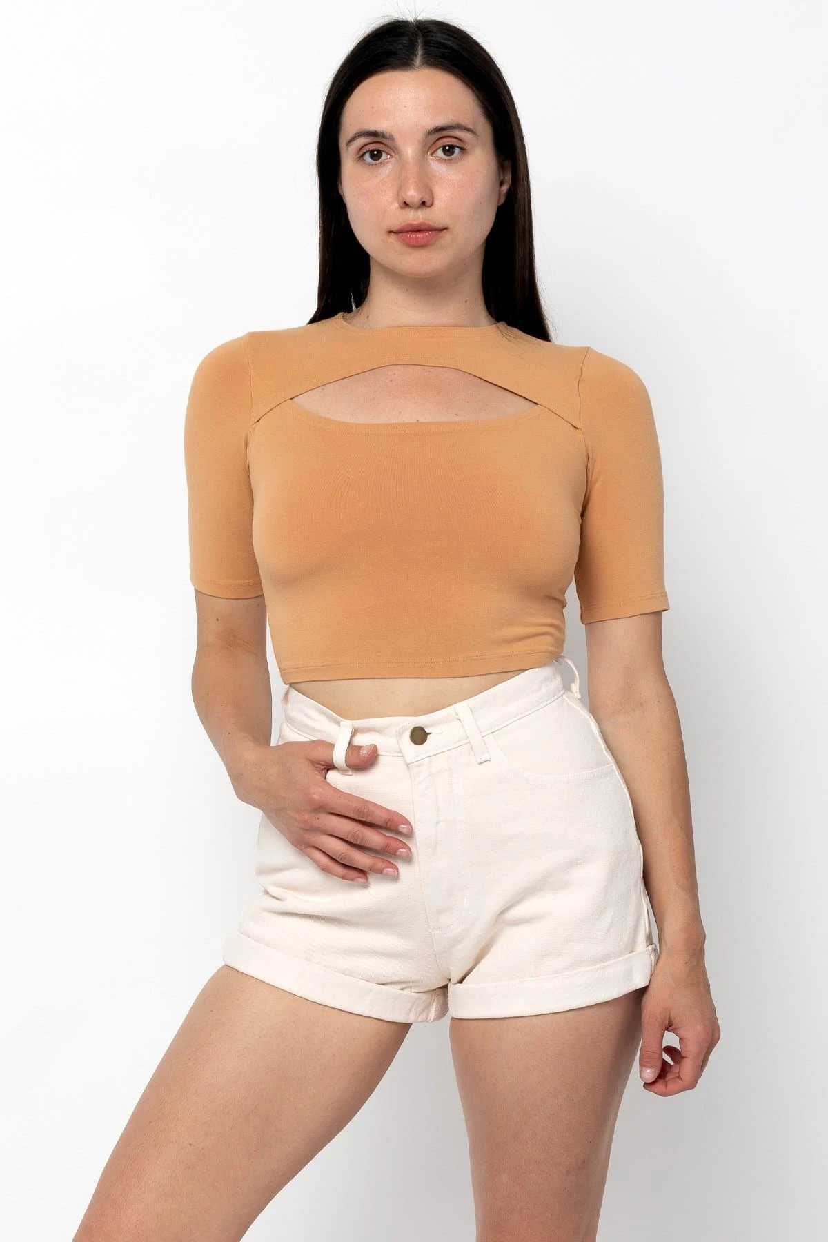 83071GD - Cut Out Crop Top 3 83071GD - Cut Out Crop Top - Image 3