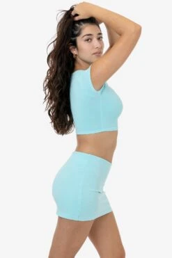 83072GD - Garment Dye Micro Crop Tee -Tops Zone 83072GD 8384GD AQUAMARINE BRITTANY 2k