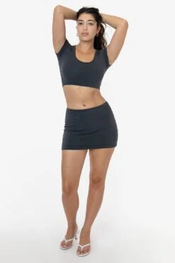 8384GD - Garment Dye Mini Tube Skort -Tops Zone 83072GD 8384GD BRITTANY 8k