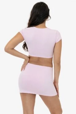 83072GD - Garment Dye Micro Crop Tee -Tops Zone 83072GD 8384GD CRADLEPINK BRITTANY 3k