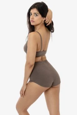 8314GD - Garment Dye Dolphin Hem Hot Short 20 8314GD - Garment Dye Dolphin Hem Hot Short -Tops Zone 8314GD FALCON NATALIE 2