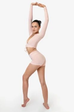 8319GD - Garment Dye Yoga Shorts -Tops Zone 8319GD F 1