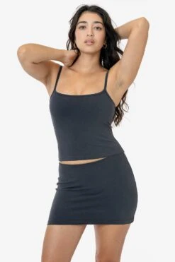 8320GD - Garment Dye Spaghetti Tank Camisole -Tops Zone 8320GD 8384GD DOLPHINBLUE BRITTANY 1k