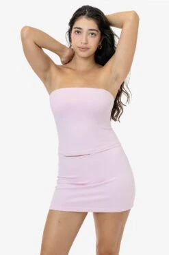 83293GD - Garment Dye Mid-Length Tube Top -Tops Zone 83293GD 8384GD CRADLEPINK BRITTANY 1k
