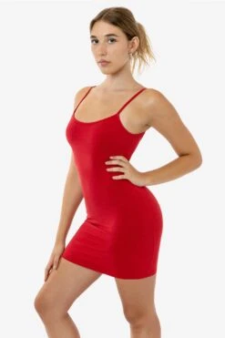 83601GD - Garment Dye Spaghetti Mini Dress -Tops Zone 83601GD CLASSICRED 1