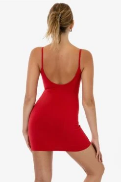 83601GD - Garment Dye Spaghetti Mini Dress -Tops Zone 83601GD CLASSICRED 4