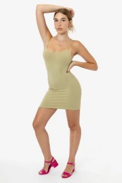 83601GD - Garment Dye Spaghetti Mini Dress -Tops Zone 83601GD F1 11