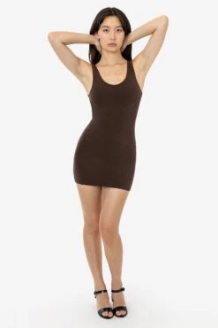 83610GD - Garment Dye Tank Mini Dress -Tops Zone 83610GD RENE F 2