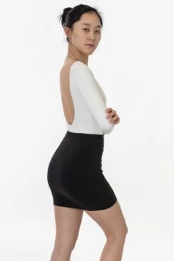 8385GD - Garment Dye Mini Skirt -Tops Zone 8385 black