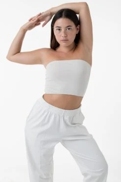 8393 - Cotton Spandex Tube Top -Tops Zone 8393 cement2