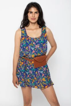 RPCH03 - Chiffon A-Line Mini Dress -Tops Zone Dress3