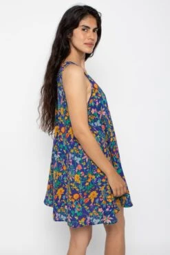 RPCH03 - Chiffon A-Line Mini Dress -Tops Zone Dress5